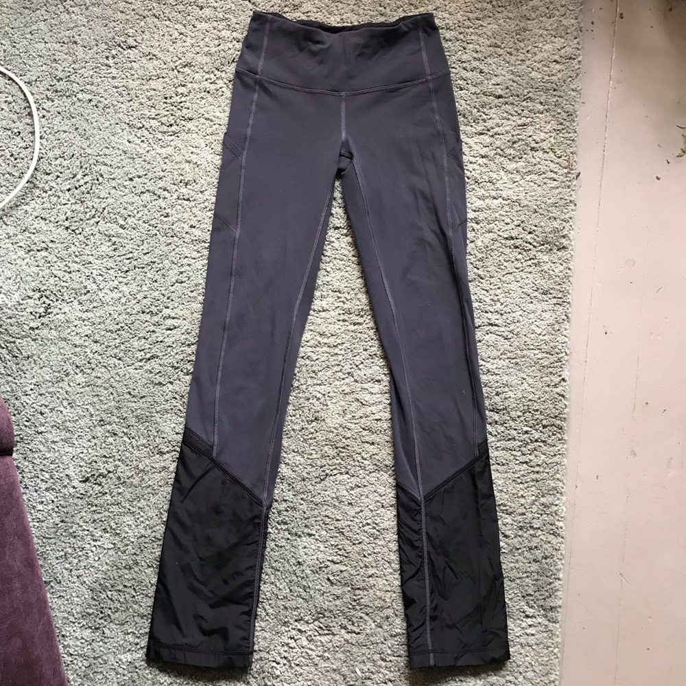 Lululemon pants with water resistant lower legs